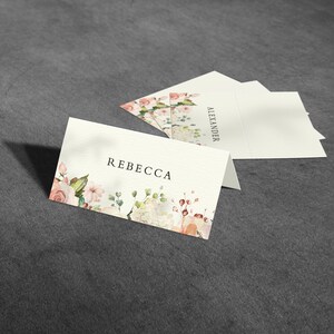 Segnaposto, segnaposto con nome personalizzato, rose segnaposto, fiori segnaposto matrimonio, segnaposto, impostazione tavolo, biglietti per posti a sedere