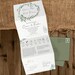 Wedding Invitation, Concertina Wedding Invites, Folded Wedding Invite, Timeline Wedding Invitation, Invitations Wedding, Olive, Greenery 