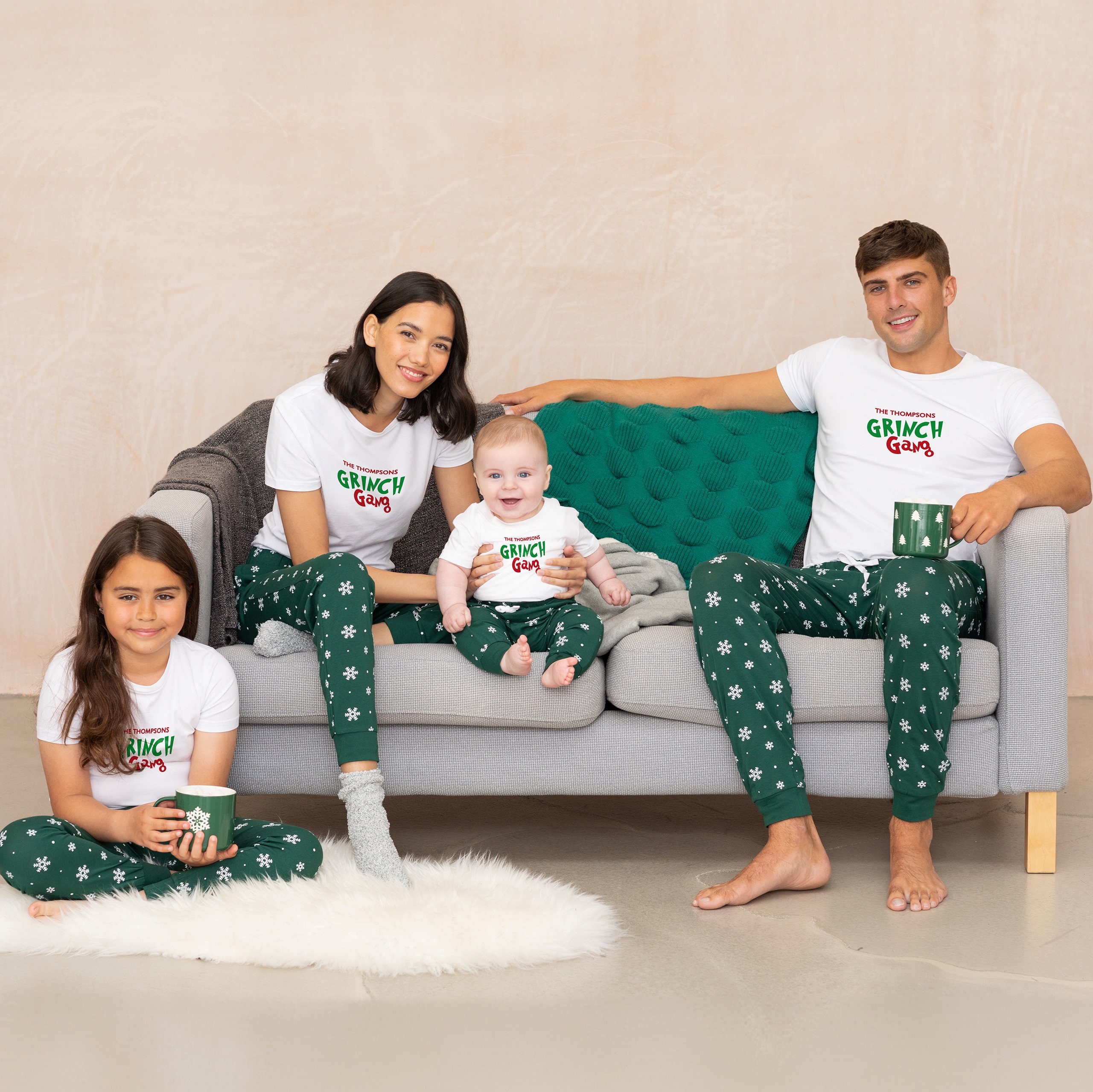 Family Christmas Pajamas Matching Sets Matching Family Pajamas Comfy Pajama  Set Family Clothes tops under 10 dollars tunics under 15 dollars 1 items