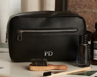 Personalisierte Kulturtasche Kunstleder Reise-Kulturtasche