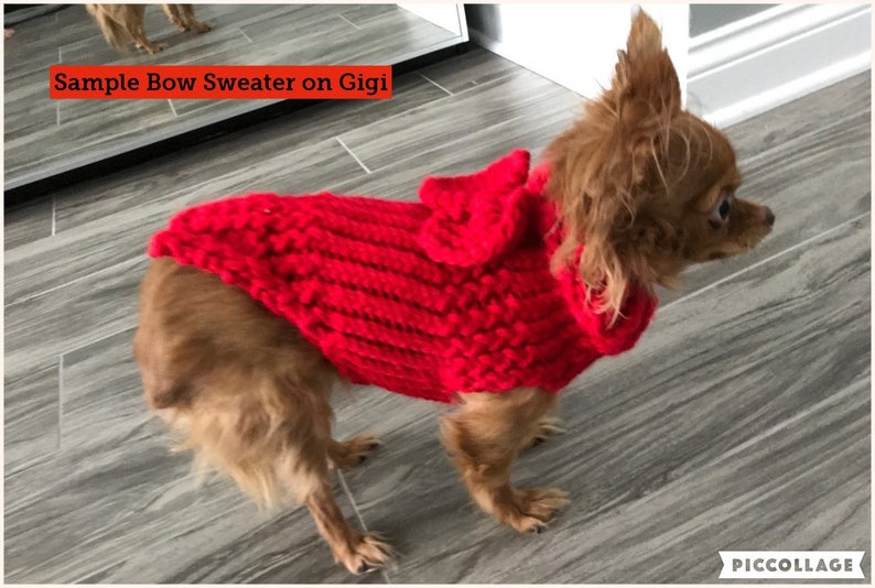Red Dog Sweater Size Small Hand Loom Knit Wool and Acrylic Etsy