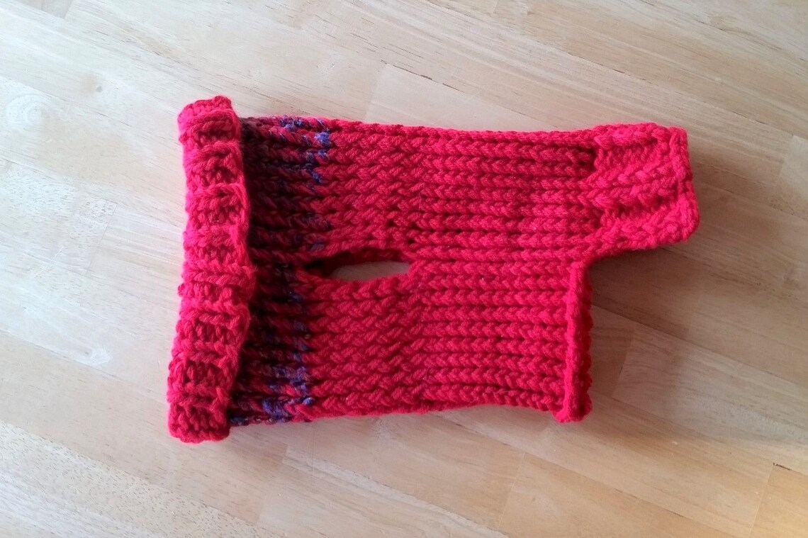 loom knit a dog sweater