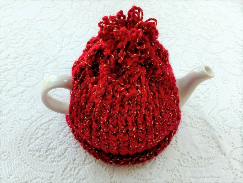Red Tea Cozy Acrylic Tea Cozy Teapot Warmer Teapot Decor Etsy
