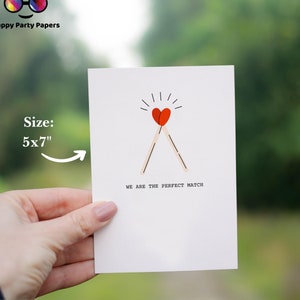 Nous sommes le partenaire idéal | carte d'anniversaire | Carte simple | Anniversaire | Pour lui Pour elle | Premier anniversaire | Carte Saint Valentin