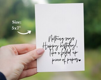 Happy birthday greeting card | funny birthday card | birthday card | printed card | fun card
