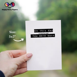 Gelukkige verjaardagswenskaart | grappige verjaardagskaart | verjaardagskaart | gedrukte kaart | leuke kaart | voor zus | voor beste vriend(in)