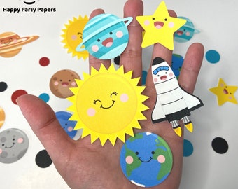 100 pieces First trip around the sun party confetti, planets party decor, outer space, sun party, boy, girl birthday, moon