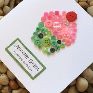 Personalisierte Muttertagskarte, Handgemachte Happy Mothers Day, Cupcake Karte, Cupcake Geschenk, Mama, Mama, Gran, Oma, Nan, Nana, Tochter, Frau