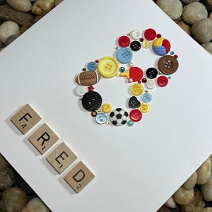 Sports Themed Birthday Card, Football Fan Card, Football Themed Party, Rugby Fan, Sport Lover, Handmade Children's Birthday Card