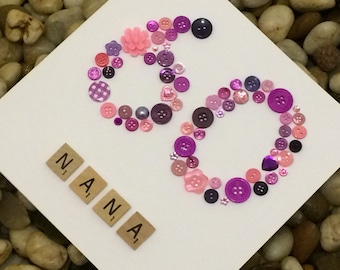 Handmade Birthday Card For Partially Sighted or Blind, For Man or Woman, Inclusive Cards, Sensory Cards, Braile Card, Digit Cards
