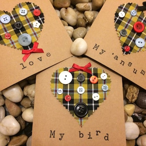 Cornish Tartan Gift, Cornish Birthday Card, Valentines Card, Wedding Card, Cornish National Tartan, Cornish Hunting Tartan, Anniversary Card