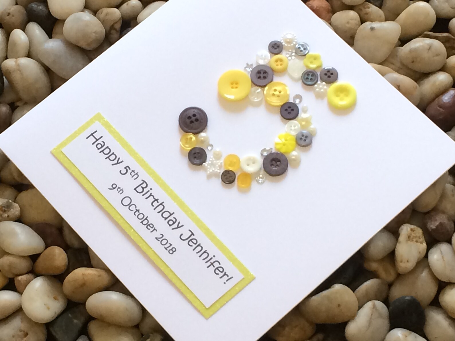 Handmade Birthday Card for Partially Sighted or Blind for Man Etsy