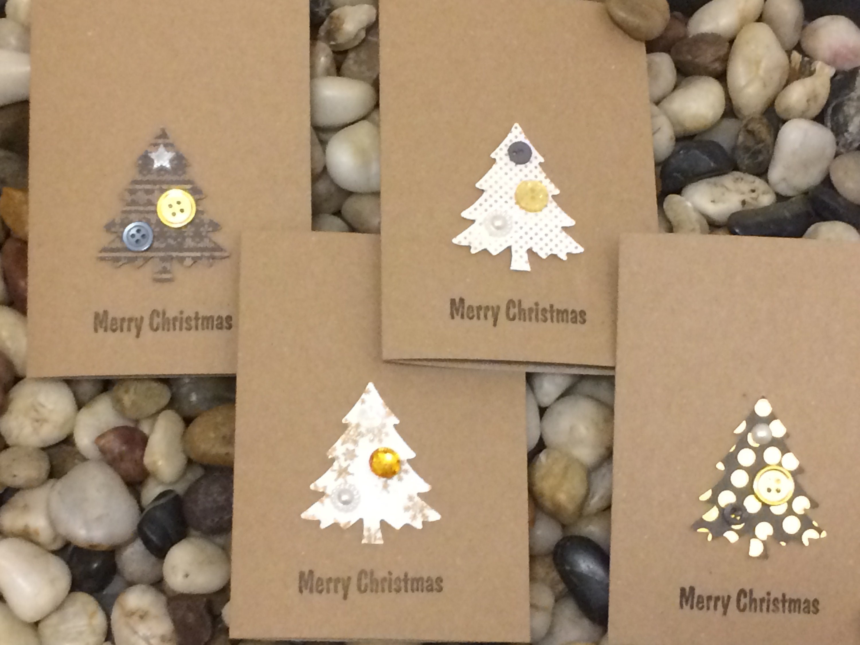 4 Pack Handmade Christmas Card Set, Christmas Tree Cards, 3d Christmas  Cards, Luxury Christmas Cards, Paper Punched Cards, Unique Gift, image size:3000x2250