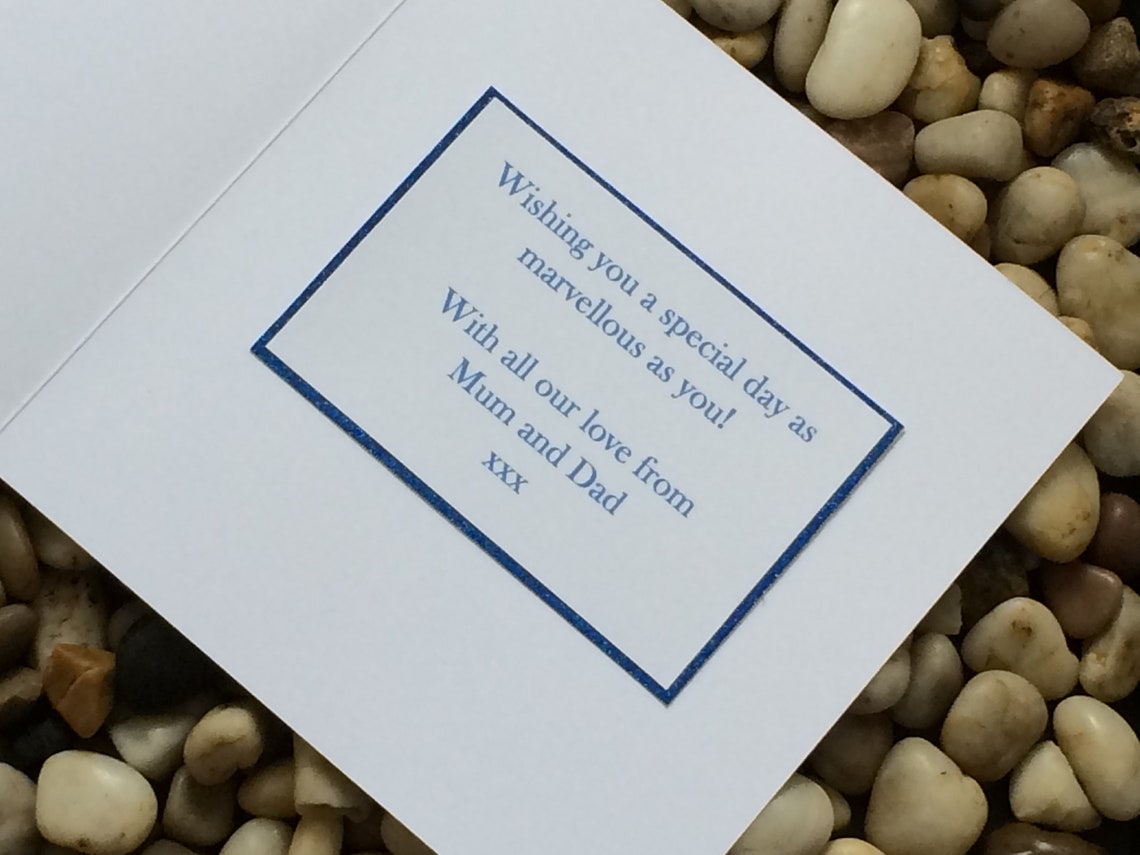 Personalized 21st Birthday Card. Milestone Cards. for Boy or Etsy