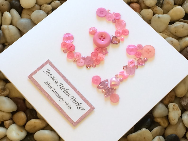 Handmade Birthday Card for Partially Sighted or Blind for Man Etsy UK