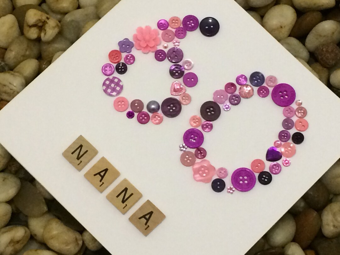 Handmade Birthday Card for Partially Sighted or Blind, for Man or Woman