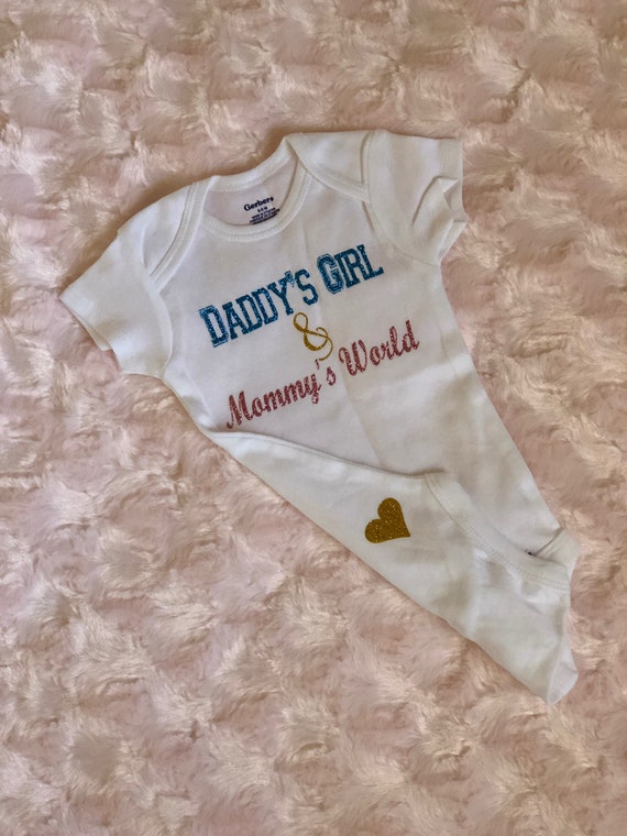 Baby Girl Clothes Daddy S Girl Mommy S World Etsy