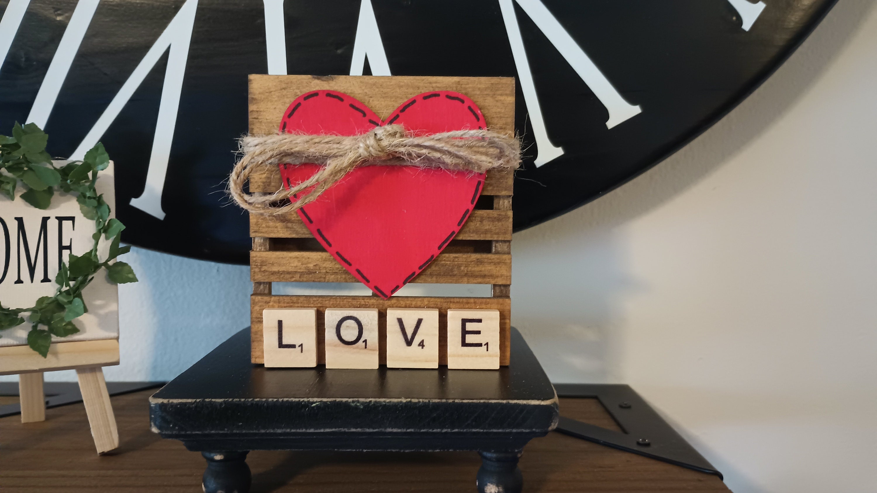Mini Pallet Home Love Welcome Home Decor - Etsy