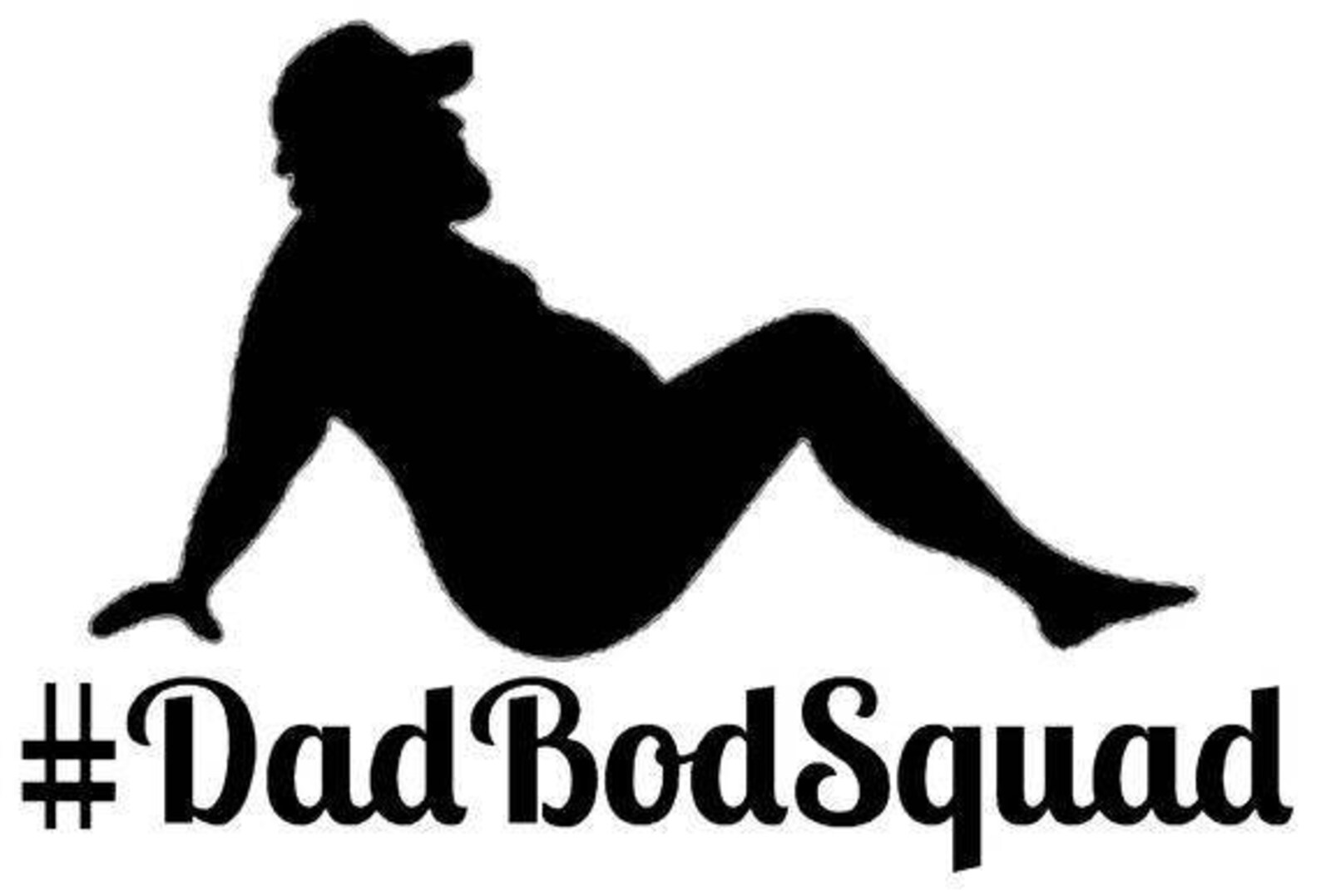 Dad Bod Squad Viynl Window Decal Measures 6 X 4.5 - Etsy