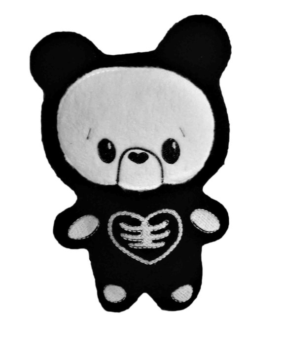 skeleton teddy bear