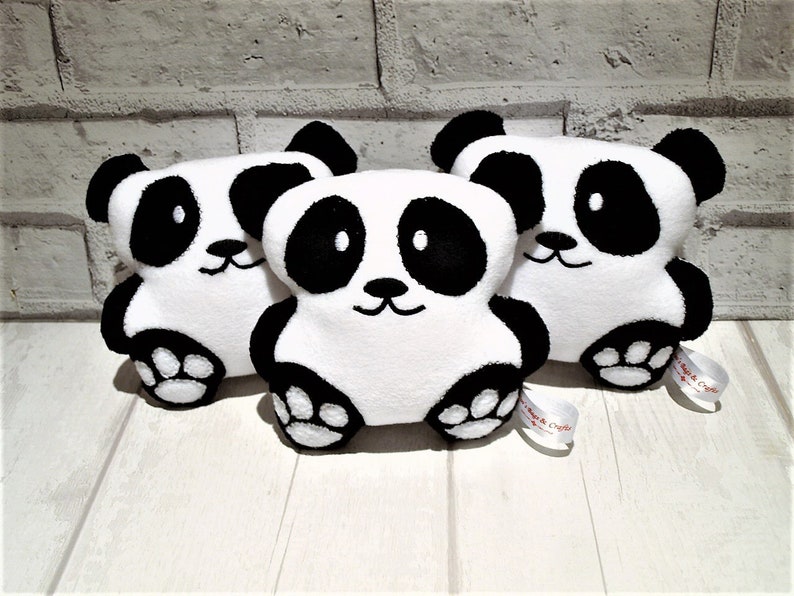 Panda Soft Toy Panda Stuffie Panda Plush Toy Stuffed Panda Etsy