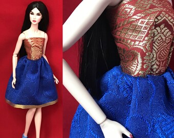 REGINA MAHAAN Integrity Toys Doll Dress – Rouge Sapphire