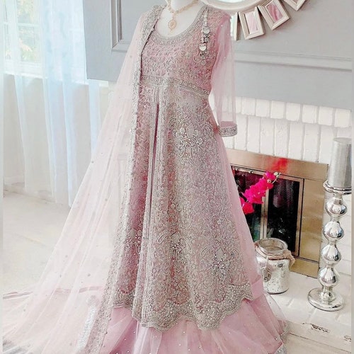 Long Gown With Chiffon Dupatta 