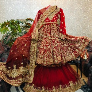 Pakistanische Braut Kleid Desi Indische Brautkleid Etsy