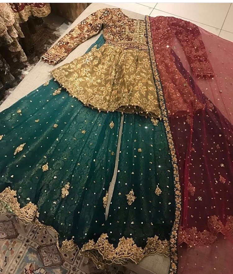Pakistani Bridal Lehenga Choli For Women Bridesmaid Dress Etsy India