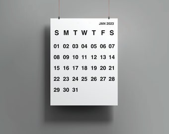 Stendig Wall Calendar Etsy Stendig Wall Calendar Etsy