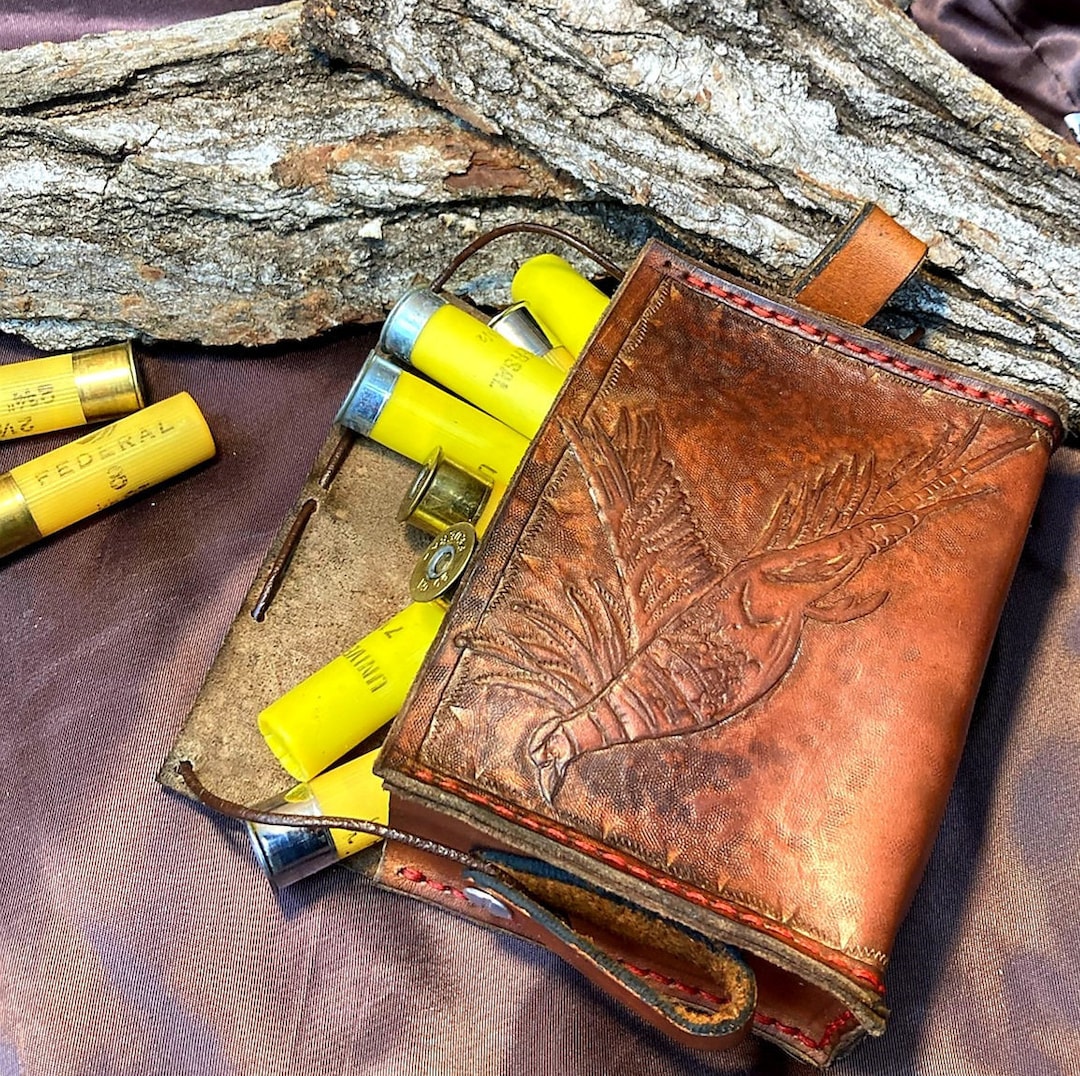 Leather Shotgun Shell Pouch Etsy