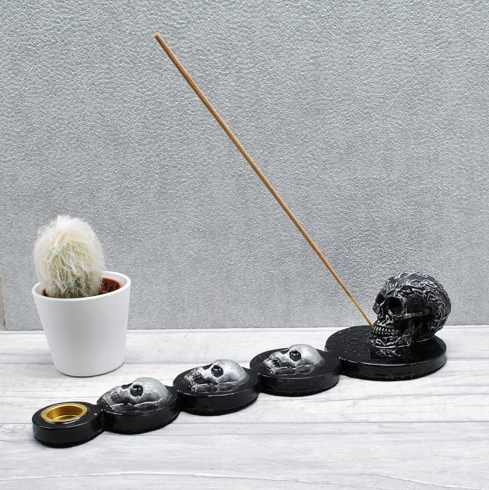 Incense Holder Skull Incense Burner Incense Holder with | Etsy