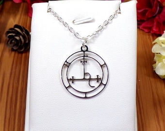 Lilith&#39;s Sigil Necklace, Goddess Necklace, Witch Necklace, Pagan Goddess, Woman Necklace, Spiritual Jewelry
