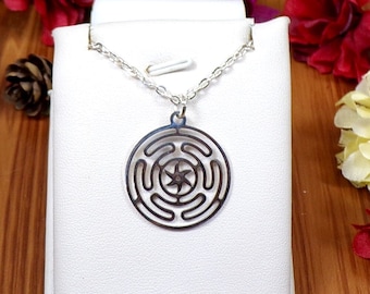 Hecate&#39;s Wheel Necklace, Hekate, Goddess Necklace, Witch Necklace, Pagan Goddess, Strophalos, Woman Necklace, Spiritual Jewelry