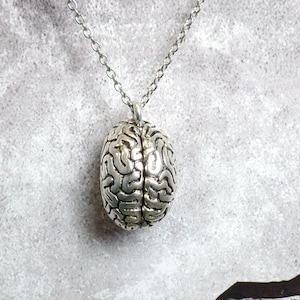 Brain Necklace - Brain Pendant - Doctor Gift - Science Gift - Horror Brain - Zombie Brain