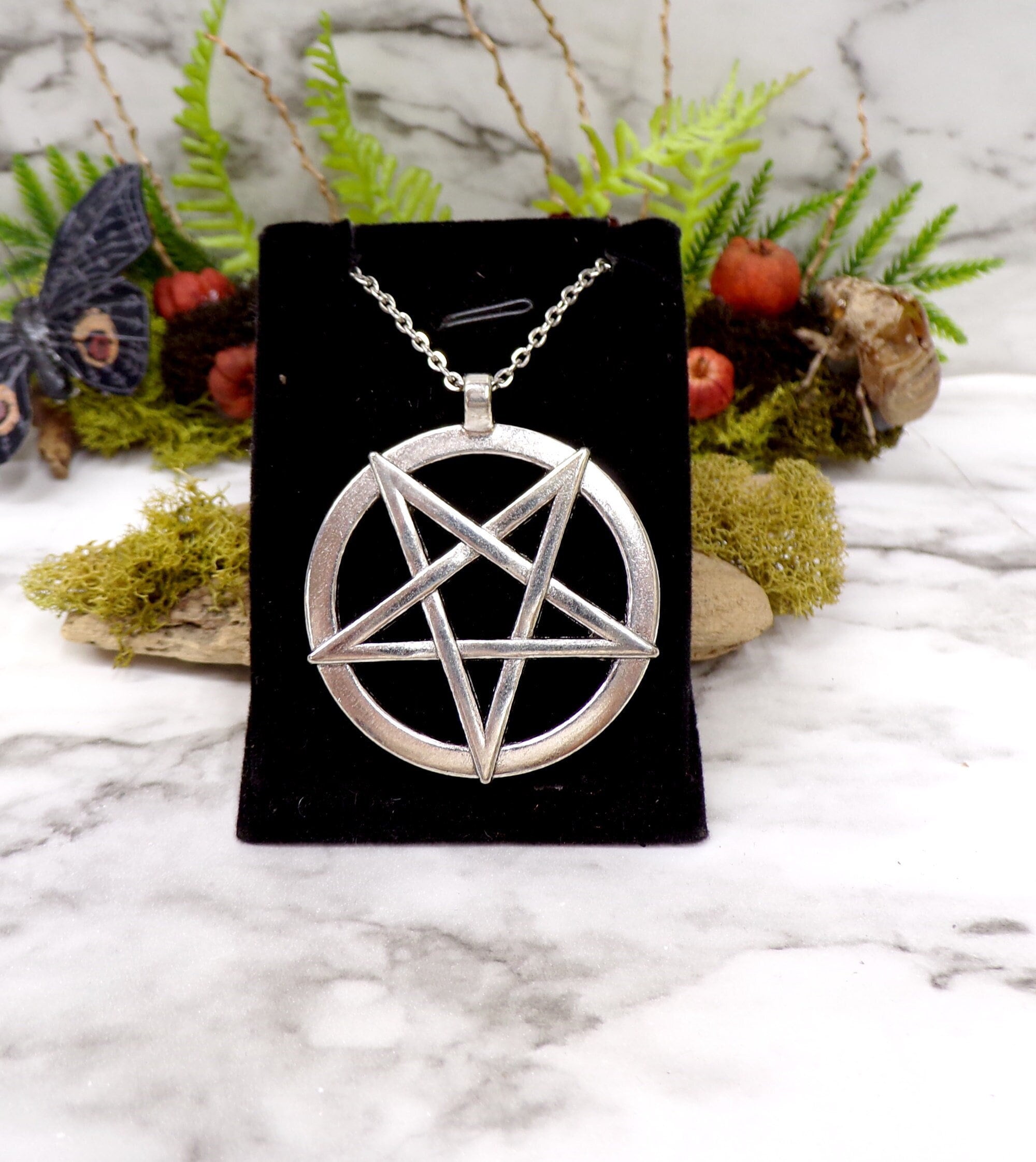 Heart Pentagram Necklace - Etsy
