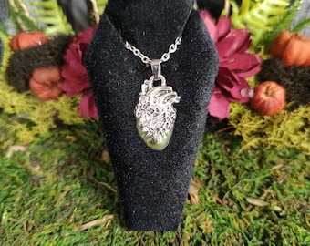 Anatomical Heart Necklace - Human Heart Pendant