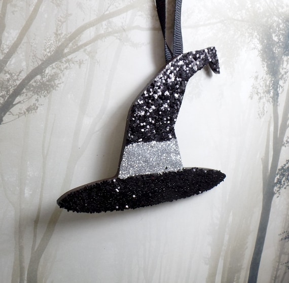 Halloween Witch Hat Glitter Gemstones Rhinestones Stickers