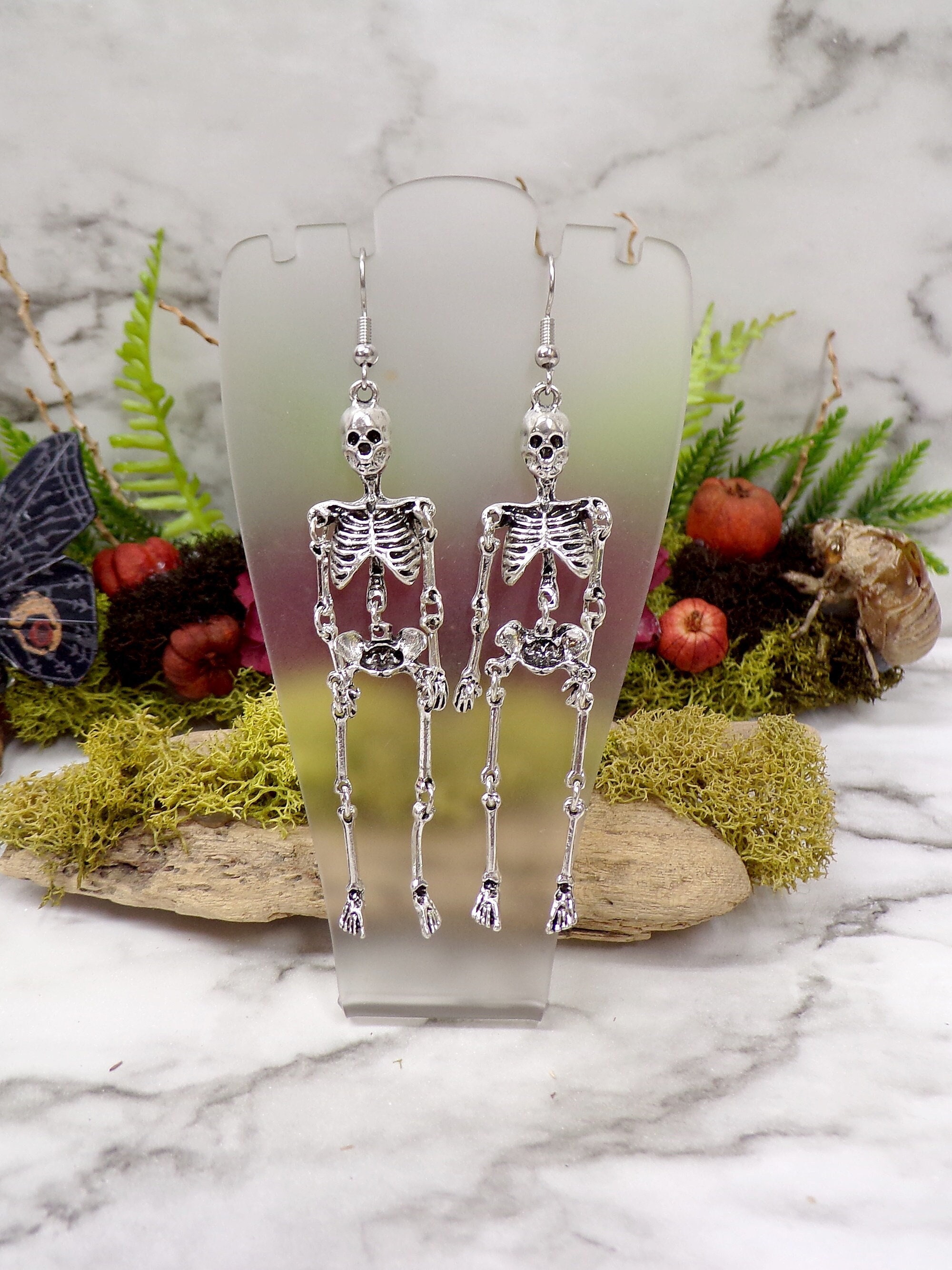 Silver Bone Earring - Etsy