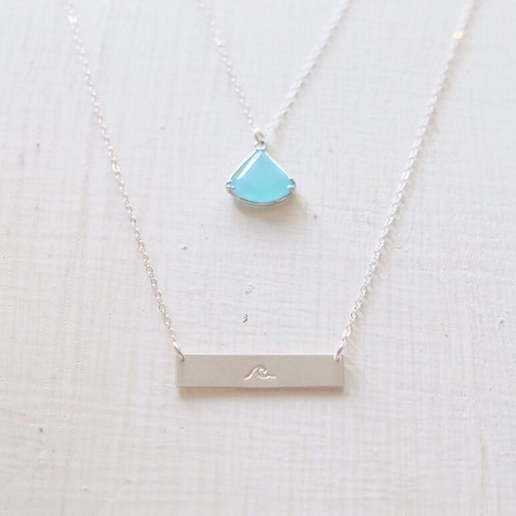 Wayfinder Bar Necklace Ocean Wave Necklace Moana Disney Etsy