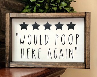 funny bathroom signs etsy