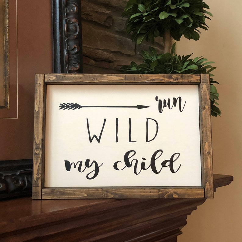Decorative Signs Wild And Free Sign Farmhouse Sign Farmhouse