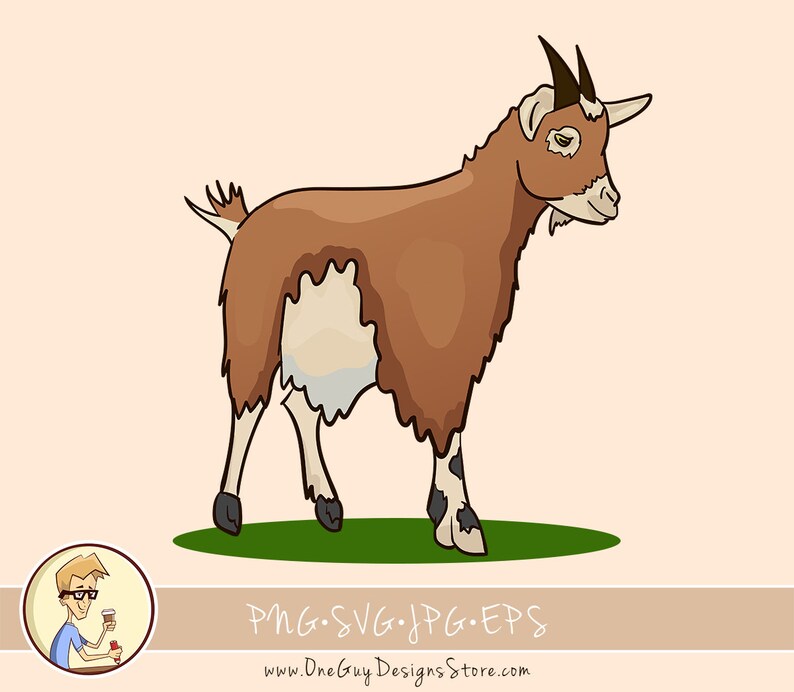 Download Cute Goat Svg Png Clipart Vector Illustration Etsy