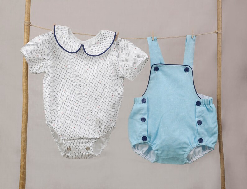 baby girl linen romper