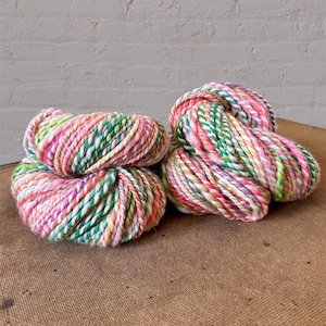 Spring Garden ~ Handspun BFL Wool/Alpaca Yarn, Aran Weight