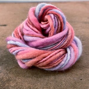 Queen of Hearts ~ Super Bulky Handspun Singles, Thick and Thin, Miniskein