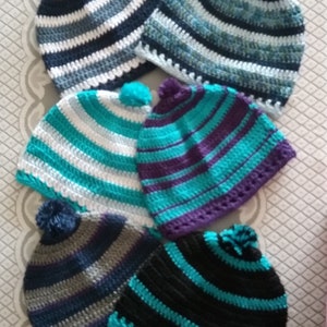 Age 10-Adult Beanie Hats Handmade