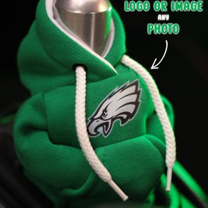 Gear Shift Hoodie with individual design, Shift Knob Hoodie, Mini Shift Knob Hoodie, Gear Shift Cover green color