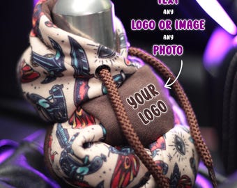 Sudadera con capucha y cambio de marchas tatuado: funda para pomo de cambio, materiales de alta calidad