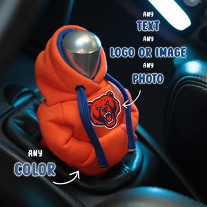 Custom Gear Shift Hoodie, Shift Knob Hoodie, Mini Shifter Cover, Car Accessory Orange Color